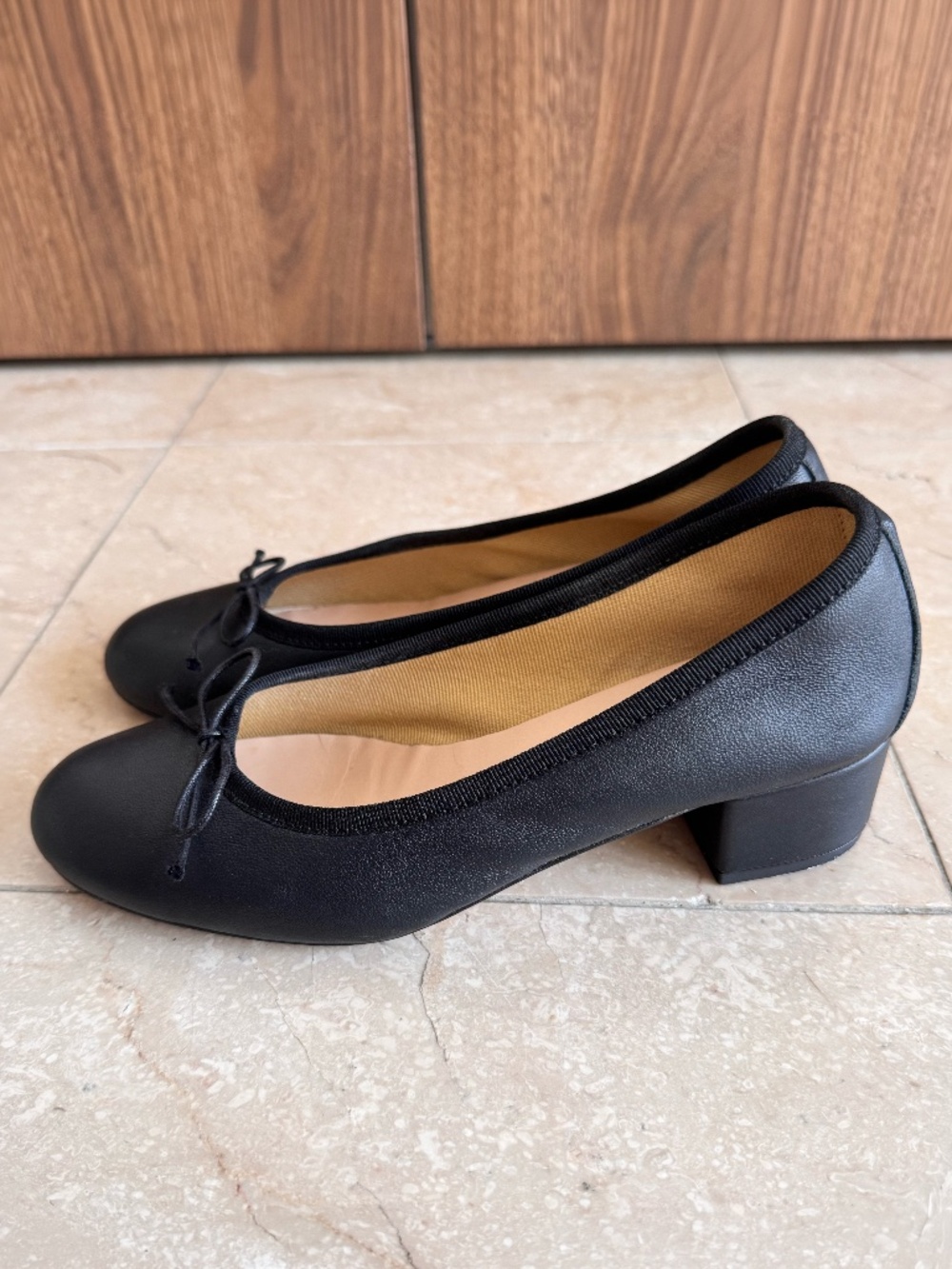 Ballerette Soft Leather Ballet Heels - Picture 4 of 5